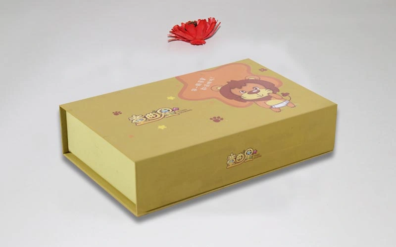 Magic Book Shape Christmas Eve Gift Box Foldable Paper Flat Pack Kid Toy Candy Chocolate Cookie Sweet Bonbon Packaging Box