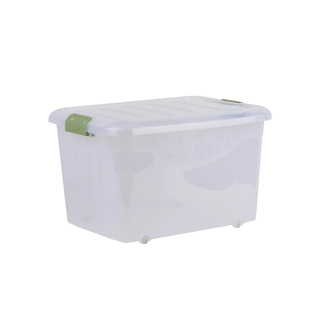 Plastic Kids Toy Storage Box Transparent